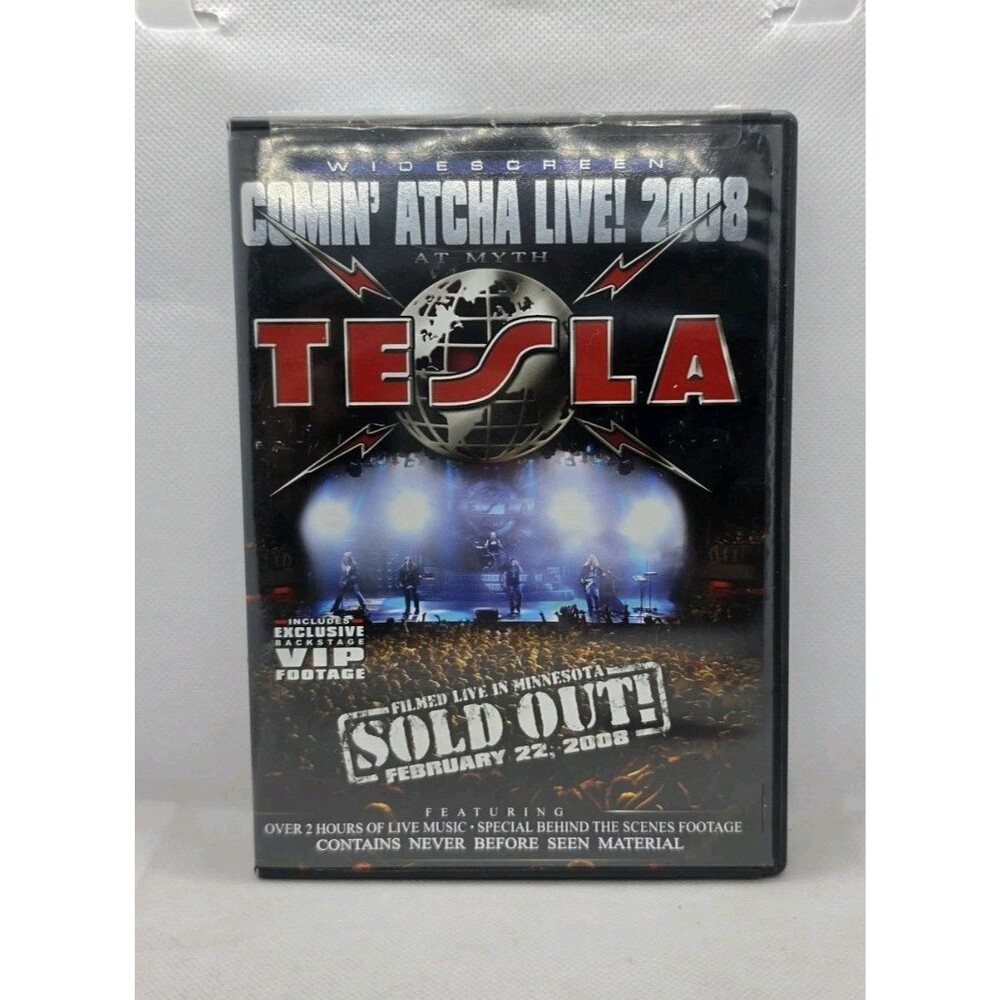 Tesla: Comin' Atcha Live! 2008 [DVD] - Complete w/ Insert